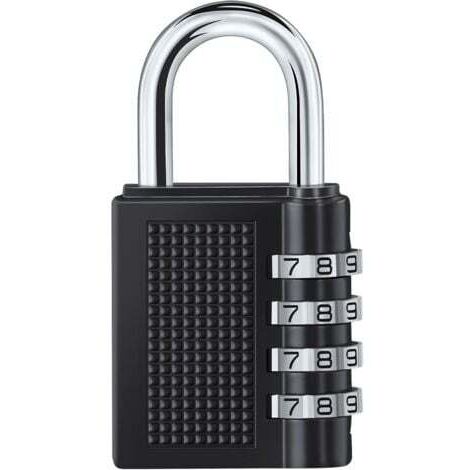 1PCS Cadenas à Combinaison à 4 Digit,Serrure Combinée,Numero Cadenas Code,Serrure à Combinaison pour Gymnase, école, Portail, Hangar, Garage, Rangement, Casiers à Bagages et Boîte à Outils