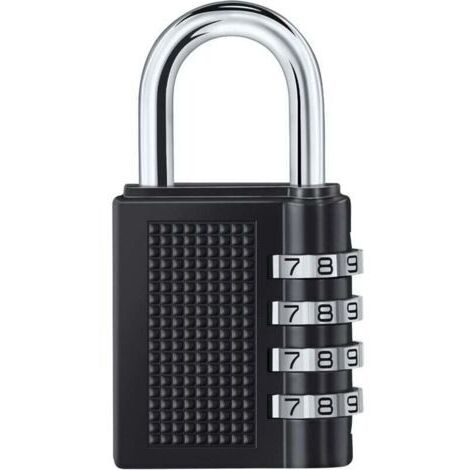 1PCS Cadenas à Combinaison à 4 Digit,Serrure Combinée,Numero Cadenas Code,Serrure à Combinaison pour Gymnase, école, Portail, Hangar, Garage, Rangement, Casiers à Bagages et Boîte à Outils