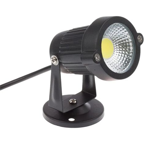 1pcs Cob LED-Strahler 5W 220V verstellbare Gartenstrahler im Freien Garten-Terrassenlichter, 6000 K, kaltweiß