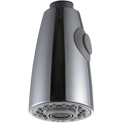 1PCS Deux Fonctions Robinet Cuisine Remplacement Extractible pour Douchette Evier Cuisine tête de pulvérisation en Chrome 1/2" L'interface