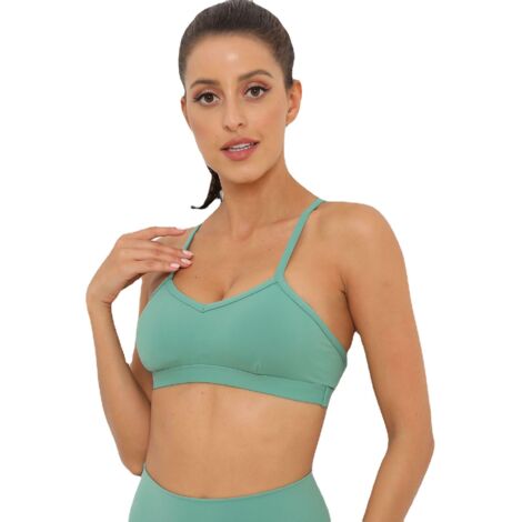 1pcs Femme Maintien Fort Elastique Amovibles Coussinets Fitness Yoga Soutien Gorge Sport
