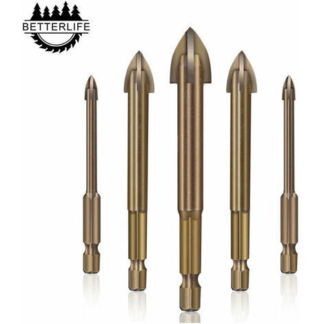 1pcs glass brick drill bit - [3+4+5+6+7] five pack