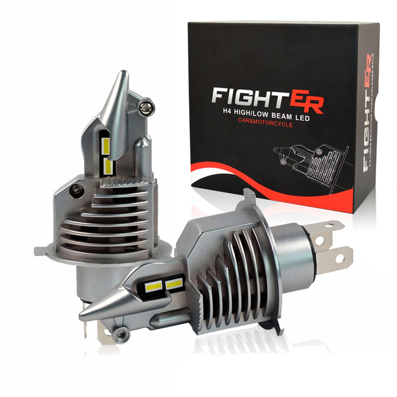1PCS H4 fighter car LED fari retrofit del faro con...