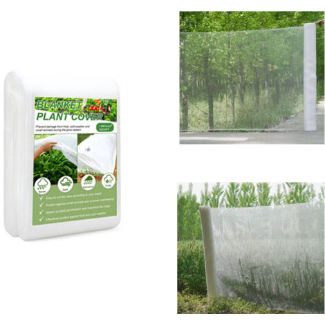 1PCS Insect Netting, Plant Frost Protection Net, Anti-Frost Ultra-Fine Mesh, Reusable, Suitable for Flowers and Vegetables, 3x10m