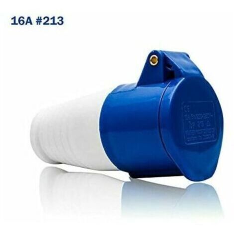 1pcs IP44 Prise Industrielle Connhésion Prise CEE 240V 32Ampères 213 3 Broches Femelle Prise pour Caravane Roulotte de Camping Industriel