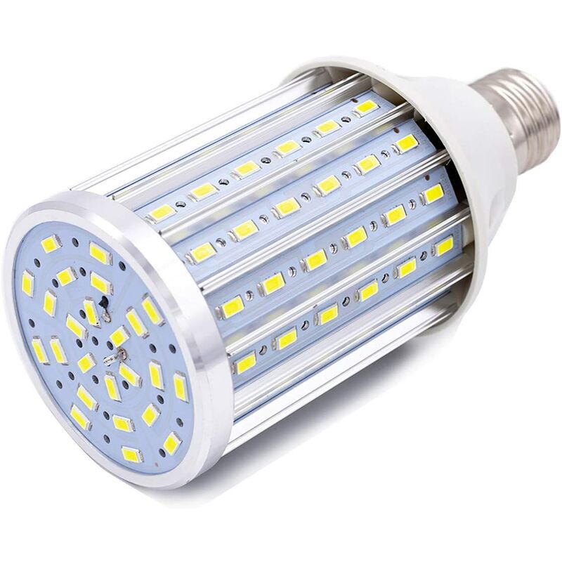 

1PCS LED 40W bombilla de maíz, bombillas equivalentes de 350W, bombilla LED blanca fría E27 6500K, no regulable, 2200LM 108x5630SMD, bombilla LED de