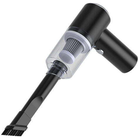 1pcs Nettoyeurs de Voiture Aspirateur à Main sans Fil Haute Puissance 120W Car Home Dual Nettoyeurs de Voiture Portables Aspirateur électrique/Noir