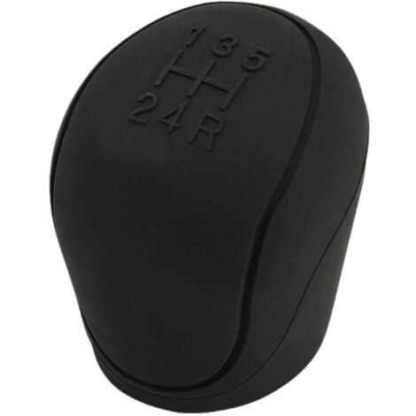 1PCS (Noir) Couvercle universel pommeau levier vitesse voiture en silicone souple automatique 5 vitesses pommeau levier vitesse capuchon anti-dérapant voiture levier levier vitesse Colorés