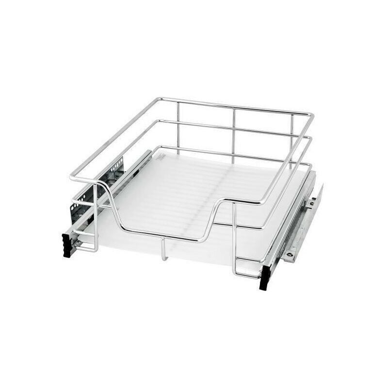 Hofuton Panier en treillis métallique, tiroir coulissant, pour placard de 41cm