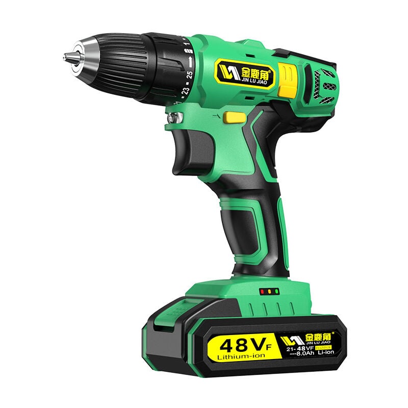 1pcs Perceuse Visseuse sans Fil, 30min Rapide Chargeur(60Nm), 2×2.0Ah Batteries 18V, Perceuse a Percussion Mandrin Auto-bloquant, Accesoires,