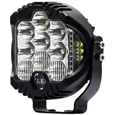 1PCS Projecteur LED 3 pouces 75W 15000LM, barre de travail combo spot flood, phare antibrouillard tout-terrain, feu de route pour véhicule 4x4.