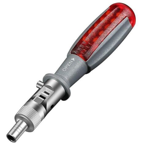 1pcs Rouge Tournevis Cliquet Avec Multi Embout Magntique, 10 En 1, Petite Poche Mini Tournevis, Convient Pour La Maison Et Accessoire Voiture In