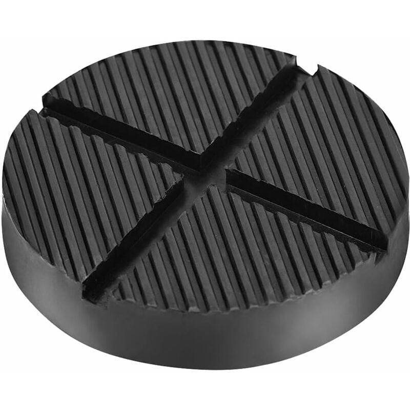 Hoopzi - 1PCS Round Jack Stand Pad for Hydraulic Trolley Jack, Rubber Slotted co.ukame Rail Protector, Pinch Welds Protector 4.92x1inch