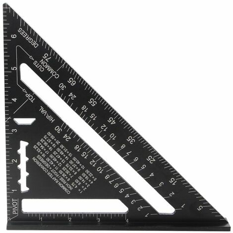 Alliage d’aluminium Triangle Lineal Metric Square Jauge de framing mesurer 7 '' Alliage d’aluminium Triangle Lineal Metric Square Jauge de framing mesurer 7 ''