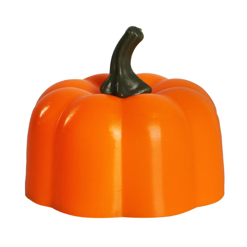 

Asupermall - 1pcs YK5013 sin llama LED de la calabaza de la linterna de luz de velas brillante parpadeo Jack-o-Linterna de estilo bulbo con pilas con