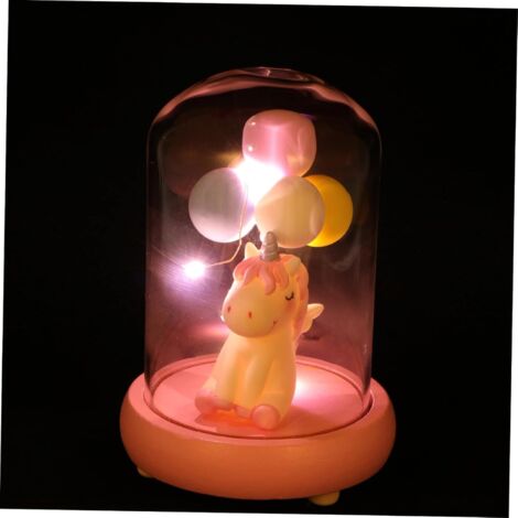 1pièce Lampe De Bureau Licorne Adorable Avec Couverture Veilleuse