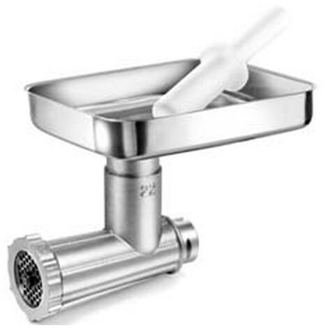 1PZ accessorio tritacarne tramoggia in acciaio inox - n.12 - elica in ghisa stagnata (art.15206/sx)