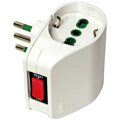 1PZ ADATTATORE DOPPIO CON LIMITATORE TERMICO 87310