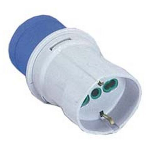 1PZ ADATTATORE INDUSTRIALE CON SPINA CEE 309 IP44 E PRESA BIPASSO E SCHUKO - 16A 73100
