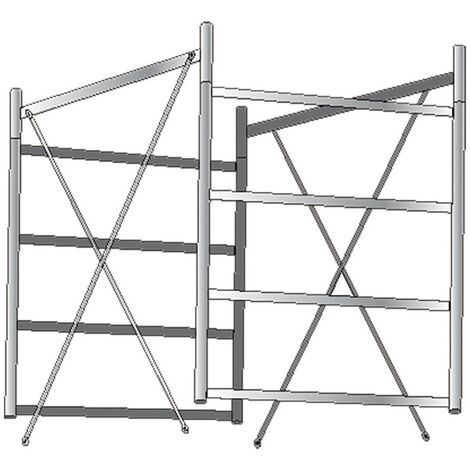 1PZ ALZATA COMPLETA PER TRABATTELLO per Gigante - h. 1,6 mt.