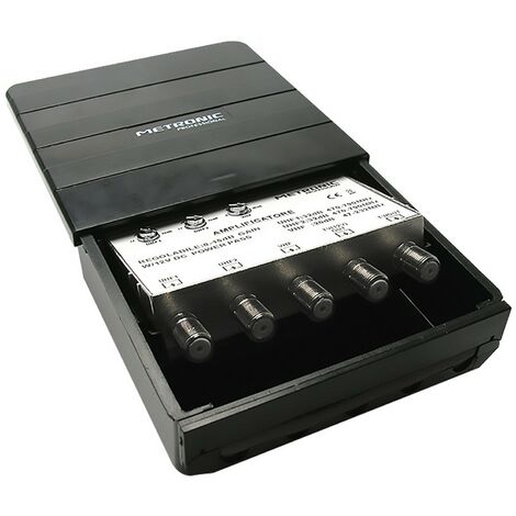 1PZ AMPLIFICATORE ESTERNO - DIGITALE TERRESTRE 3 IN/2  3 ingres. UHF/UHF/VHF - 2 uscite TV