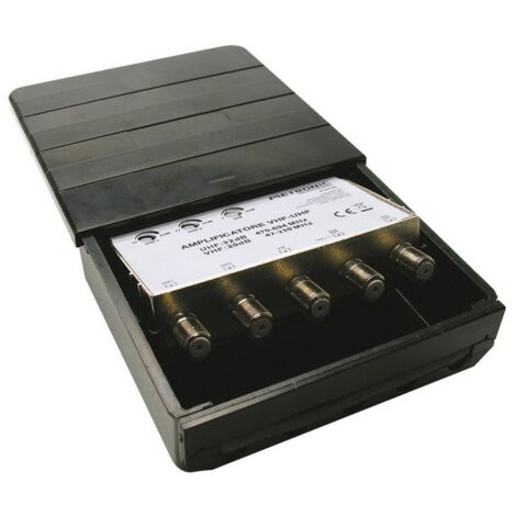 1PZ AMPLIFICATORE PER ANTENNE TV DA ESTERNO - 3 IN/ 2 OUT