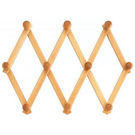 1PZ APPENDIABITO ESTENSIBILE 4 posti Legno Chiaro