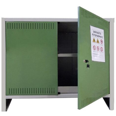 1PZ ARMADIO PER FITOFARMACI cm. 100x40x80 h COMPONIBILE