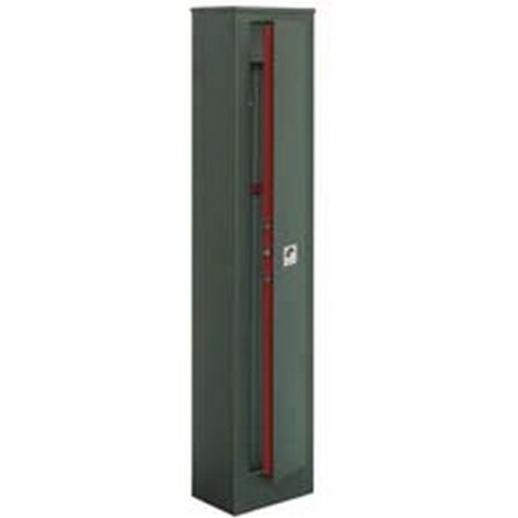 1PZ ARMADIO PORTAFUCILI 5 POSTI CON TESORETTO - mm.308x208x1480h. peso kg.36,6 (S5001T)