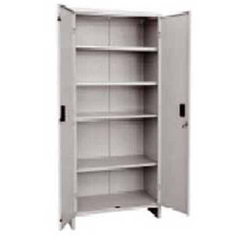 1PZ ARMADIO TUTTOPIANI IN METALLO A DUE ANTE ALTO SMONTATO - cm.100x40x180h.