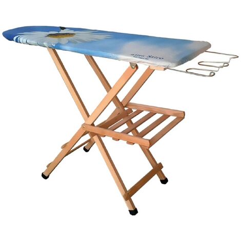 1PZ ASSE DA STIRO IN LEGNO piano cm. 114 x 37