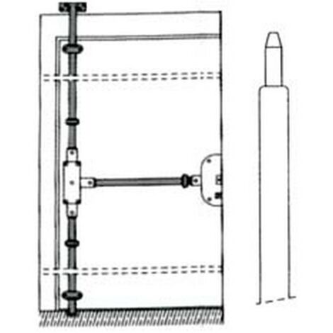 1PZ ASTA TELESCOPICA DIRITTA PER SERRATURA QUINTUPLICE 93-01 -  mm.18 (93-01)