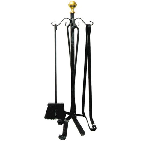 1PZ ATTREZZATURE PER CAMINETTI mod. LUSSO H. cm. 62