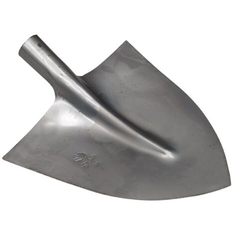 1PZ BADILE A PUNTA IN ACCIAIO STAMPATO  mm. 290x300 (n 1)