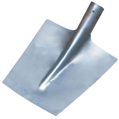1PZ BADILE A PUNTA QUADRA IN ACCIAIO STAMPATO  mm. 245x255 (n 2)