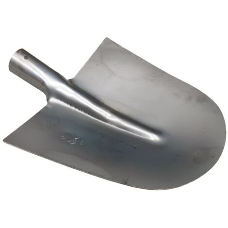 1PZ BADILE A PUNTA TONDA IN ACCIAO STAMPATO  mm. 270x275 (n 2)