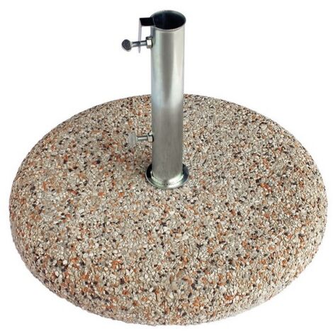 1PZ BASE PER OMBRELLONE CON TUBO IN GRANIGLIA Ï cm. 45 kg. 25