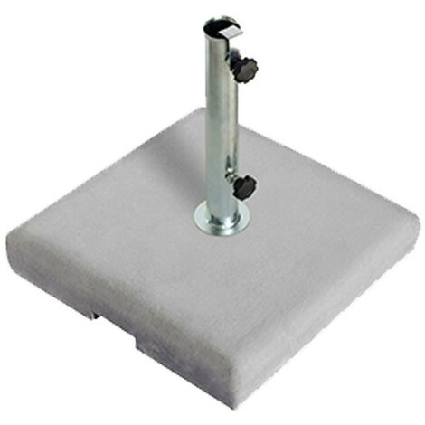 1PZ BASE PER OMBRELLONE IN CEMENTO BALI CM. 50X50 - COLORE BIANCO