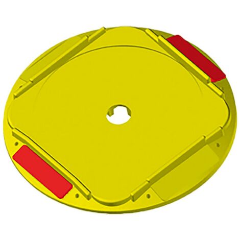 1PZ BASETTA INCAVO TONDO CON CATARIFRANGENTE cm 21,1 x 21,6 x h.2,2 (esterno)