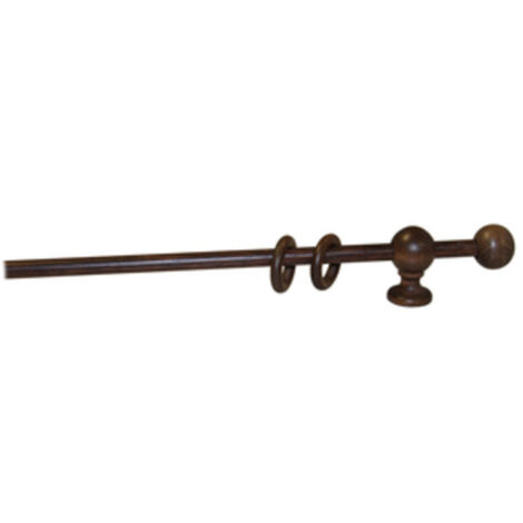 1PZ BASTONE A STRAPPO D 23 MM NOCE 240 CM CON SUPPORTI