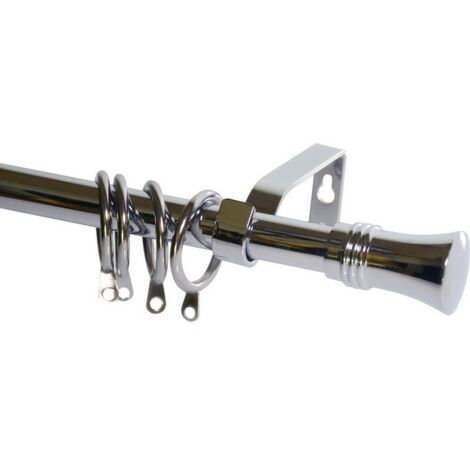1PZ BASTONE PER TENDE CORONA Estensibile cm. 71¸122 col. Acciaio