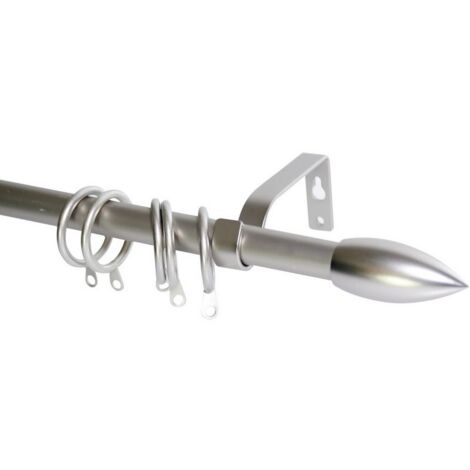 1PZ BASTONE PER TENDE PUNTALE Estensibile cm. 71¸122 col. Argento