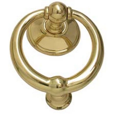 1PZ BATTENTE RING IN OTTONE LUCIDO -  mm.110