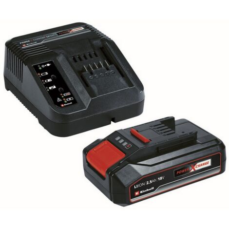 1PZ BATTERIA + CARICABATTERIA POWER-X-CHANGE 18 V - 2,5 Ah