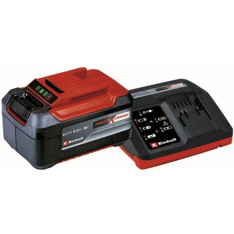 1PZ BATTERIA + CARICABATTERIA POWER-X-CHANGE 18 V - 5,2 Ah