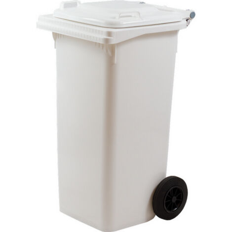 1PZ BIDONE QUADRO PER DIFFERENZIATA Lt. 120 - cm. 55x50x94 h col. Bianco