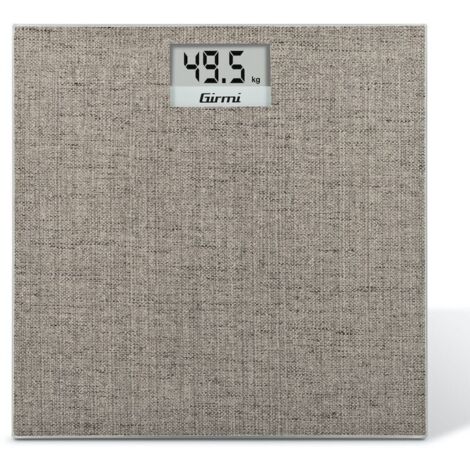 1PZ bilancia pesapersone elettronica bp28 kg150 vetro tortora vetro tortora eff