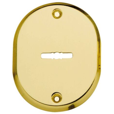 1PZ BOCCHETTA CON FORI D.M. CROMO SATINATO 70X90 MM
