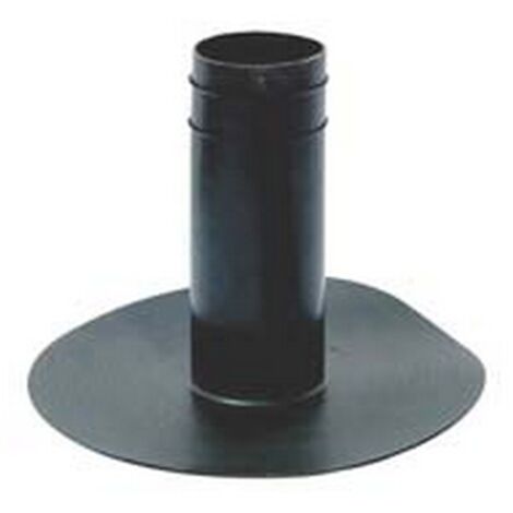 1PZ BOCCHETTONE DI SCARICO TONDO IN TPV NERO -  mm.100