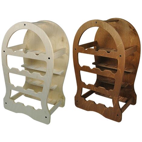 1PZ BOTTE PORTABOTTIGLIE 23 pos. - chiaro cm. 49 x 27 x h.76